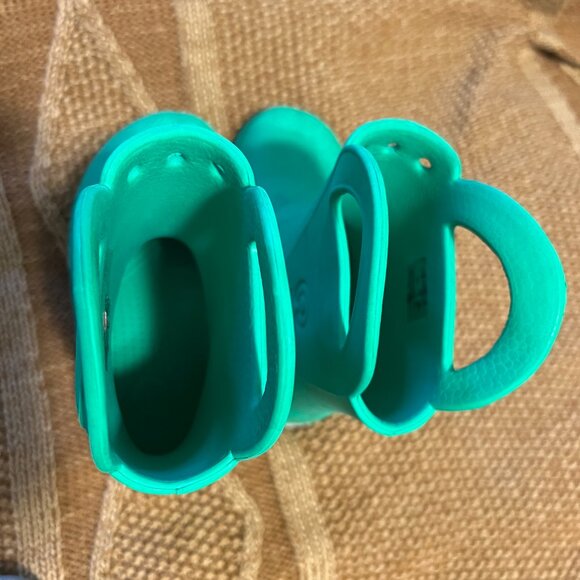 Crocs Kids Handle It Rain Boot - Green Size 11 - Picture 3 of 3